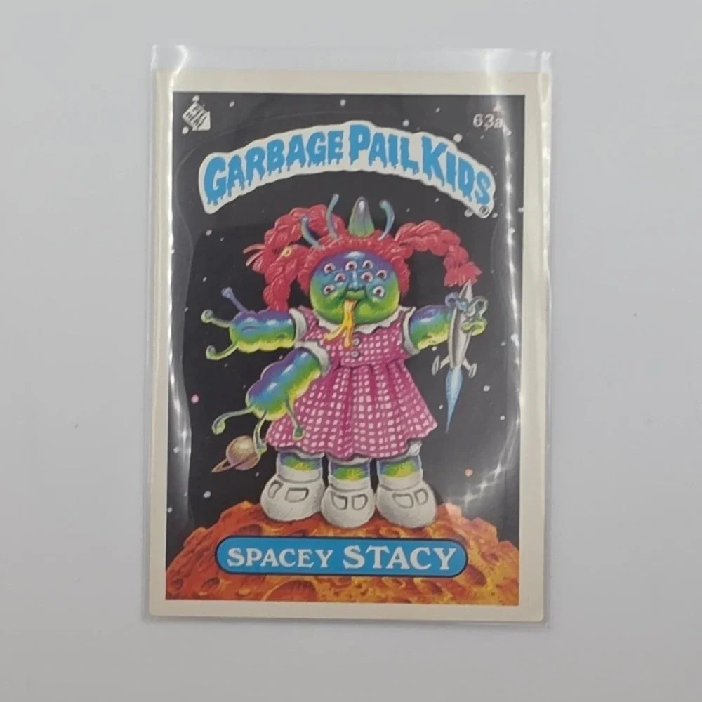 Topps Garbage Pail Kids OS2 Spacey Stacy 63a Fair 1985 Series 2 Card